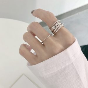 Retro Multi-layer Wrapped Line Ring For Women