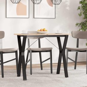 Y-shaped dining table frame 80x40x73 cm steel