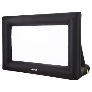 14FT Inflatable Projector Screen, Inflatable Movie Screen Outdoor With 120W Air Blower Projector Screen Oxford Fabric Material Blow Up Screen For Outdoor Backyard, Home Theater, Theme Party