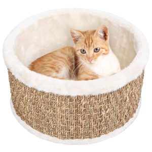 Cat Basket Round 36 cm Seagrass