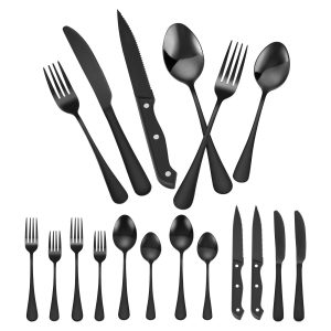 48-Piece Silverware Set Stainless Steel Cutlery Flatware Utensil Kitchen For 8