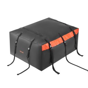 Car Rooftop Cargo Carrier Bag, 23 Cubic Feet Roof Cargo Carrier, Heavy Duty 840D PVC 100% Waterproof Car Roof Luggage Bag For All Vehicle With/without Rack- With Lock, Anti-Slip Mat, 6 Door Hook