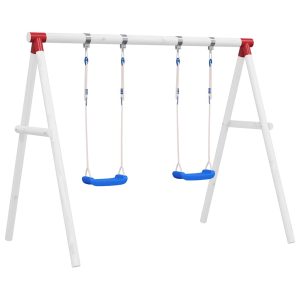 Swing Seats with Ropes, 2 pcs., Blue, 38x16 cm, Polyethylene