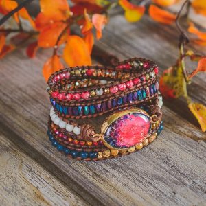 Ethnic Style Love Accessories Mixed Stone Bracelet