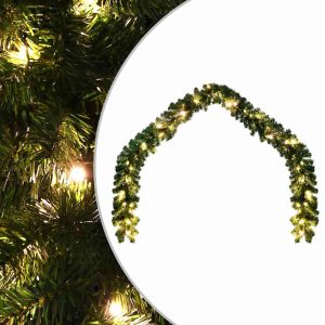 Christmas garland with LED lights 5 m   Christmas garland with