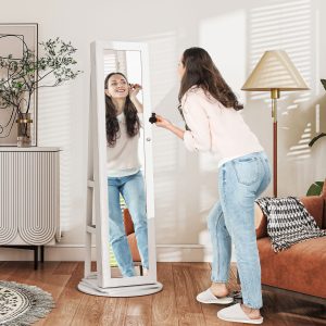 360° Swivel Jewelry Armoire