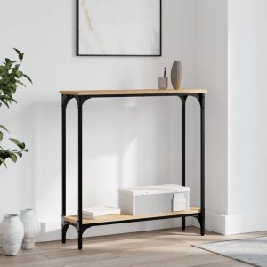 Console Table Sonoma Oak 75 x 22, Wood-based material
