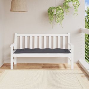 Garden Bench Cushion Anthracite 150x Oxford Fabric   Garden Bench Cushion 150x