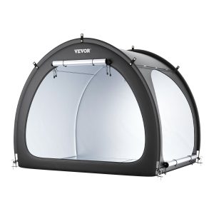 Outdoor Bike Storage Tent Fan-Shaped Dual-Door Bike Tent For 4 To 5 Bikes