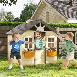 Playhouse for Kids Outdoor Garden Pretend Play Games
