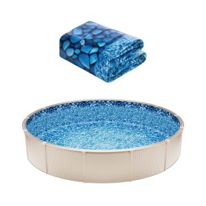 Round Pool Liner 24ft Unibead Style Pool Liner 52in Wall Height Durable