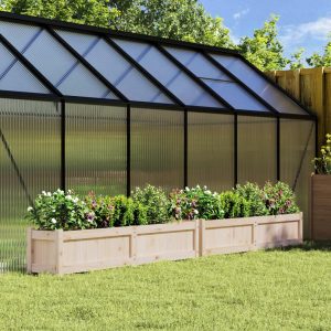 Plant Pots 2 pcs. Solid Pine Wood