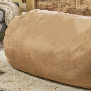 Jasper Traditional 8 Foot Suede Cylindrical Bean Bag, Tuscany