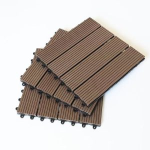 300 300 22mm Outdoor Garden Wood Plastic DIY Splicing Floor Tiles