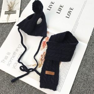 Dog Hat Scarf Autumn And Winter Models
