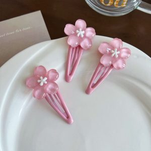 Sweet Bangs Cherry Blossom Hair Clip Versatile For Women