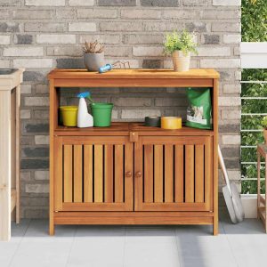 Garden Console Table 80x Solid Acacia Wood   Garden Console Table 110x