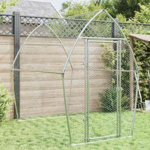 Chicken Cage Silver 200x Galvanized   Chicken Cage Silver