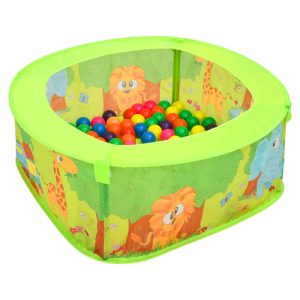Ball Pit with 50 Balls for Children 75x75x32 cm