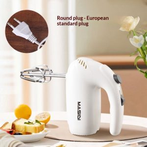 Home Electric Hand Mixer With Double Whisk For Cream
