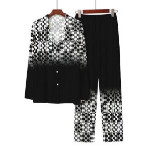 European And American Style 3D Digital Printed Button-up Shirt Comfortable Pajama Pants