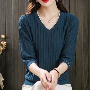 Thin Casual Sweater Top For Women
