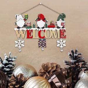 Cartoon Letter Ringing Bell Wooden Door Hanger