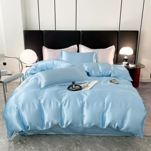 Summer Washable Ice Silk Bedding Set Single Duvet Cover
