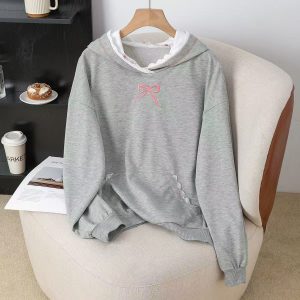 Lady's Color-block Lace Mid-length Sweatshirt