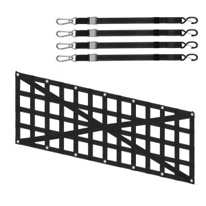 Tailgate Net Pickup Truck Tailgate Net 54" X 18" Adjustable Cross Design