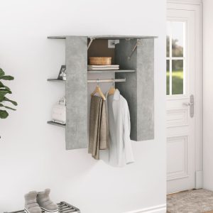 hallway cabinet, concrete grey, 97.5x, wood-based material