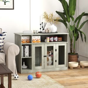 47" Dog Crate Furniture with Storage