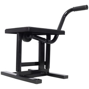 Motorcycle Dirt Bike Stands And Lifts Jack Stand Steel Lift 11 7 8-16 Adjustable Height 330 LBS Load Capacity Heavy Duty Steel Black