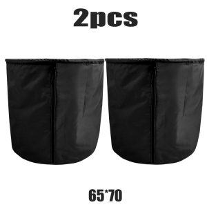 2 Pcs Winter Anti-Freeze Plant Pot Protector Cover With Drawstring And Zipper- Plant Protection Cover