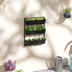 3-Tier Hanging Planter with 6 Pots for Indoor and Outdoor Use