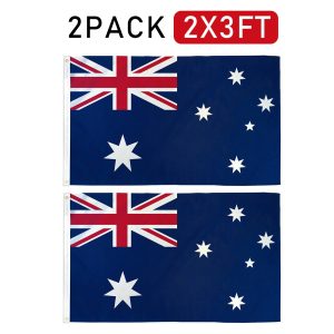 Large Australian Aussie Flag Australia Day OZ Heavy Duty Outdoor 60cm X 90cm National Decoration AU Flag 2X3FT