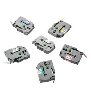 Label Maker Tape, 6 Pack, 0.47 In / 12 Mm Colored Label Maker Refills Compatible For Various Types Of Brother P-Touch, Replacement For Letra Tag TZe-131 TZe-231 TZe-431 TZe-531 TZe-631 TZe-731