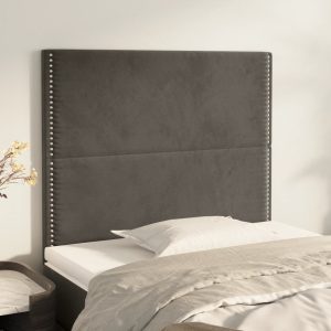 Headboards 2 pcs. 100x5x78/88 cm Velvet