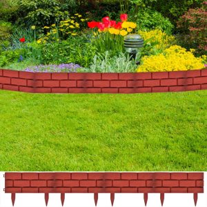 Lawn Edging 11 pcs. Brick Design