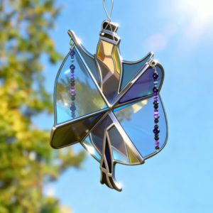 Handmade Stained Glass Stevie Nicks Spinner