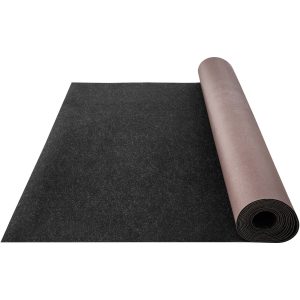 Marine Carpet, 6 X 23 Ft Boat Carpeting, Charcoal Black Marine Grade Boat Carpet, Indoor/Outdoor Marine Carpeting With Water-proof TPR Backing, Water-proof Carpet Roll For Home, Patio, Porch, De