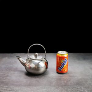 Large Capacity Thickened Stainless Steel Exquisite Flower Teapot