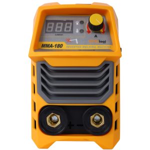 110 220V MMA Welder, 180A Stick Welding Machine IGBT Inverter Digital Display LCD Hot Start Welder With Electrode Holder, Work Clamp, Input Power Adapter Cable Dual Voltage DC