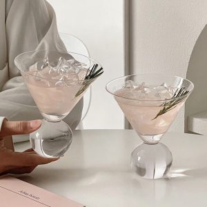 Glass High-foot Cocktail Glasses For Home Use