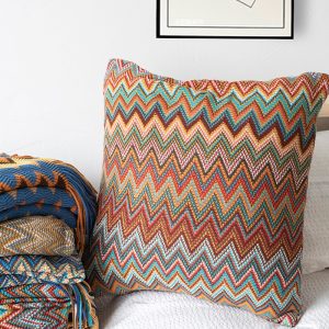 Bohemian Pillow Ethnic Decorative Cushion For Bed