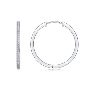 Moon Sea Salt - Earrings Set With Top-quality Moissanite S925, Silver And Platinum-plated Stud Earrings, A Fashionable And Trendy Accessory That Can Be Tested With A Diamond Pen