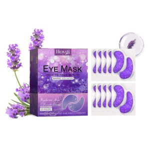 Hoygi Lavender Eye Gel Patch Reduces Fine Lines Under Eyes, Bags Under Eyes, Dark Circles, Firming Eyes, Anti-Wrinkle Moisturizing Eye Patch