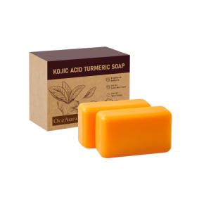OceAura Turmeric Soap Cleanses Pores, Rejuvenates The Skin, Locks In Moisture, Moisturizes And Hydrates The Body's Skin, Suitable For All Over The Body