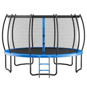 Outdoor Trampoline, 16FT Recreational Trampoline, ASTM Approved Trampolines With Enclosure Net & Thickened Pad, Max 475 Lbs Weight Capacity, Anti-Rust Backyard Trampolines For Kids & Adults