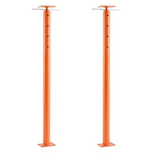 House Floor Jacks, 2 Pack 53-93 Inch Height Range, 18000 Lbs Max Load Capacity, Adjustable Support Beam Basement Jack Post Pole For Leveling, Lift Steel Telescoping Post For Temporary Support